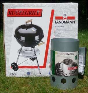 NEU Landmann Grill Chef Kugelgrill Grill 0423 OVP u. Anzündkamin in 
