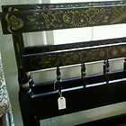 Hitchcock Twin Bed Headboard, Black and Gold