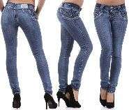   silverdiva colombian light blue skinny push up jeans size3 15  