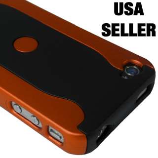 Sleek Orange Hard Case Cover Bumper for iPhone 4 4G  