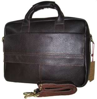Mens Authentic Leather Laptop Briefcase Messenger Bags  