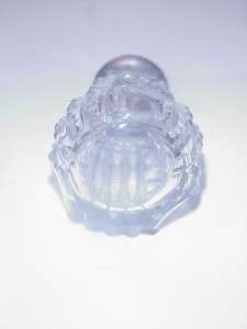 ANTQIUE CUT GLASS CRYSTAL SALT SHAKER STERLING TOP  