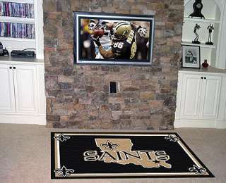 NFL NEW ORLEANS SAINTS Football Accent Carpet AREA RUG  