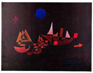 Kunstdruck Poster Paul Klee Abfahrt der Schiffe  
