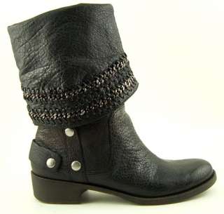 nine west barstool black boots size women s 6 m us original retail $ 