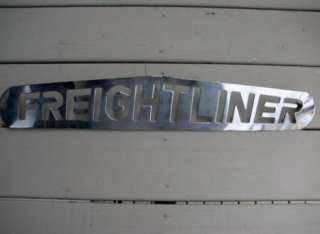FREIGHTLINER Truck Hood Trim Badge Emblem Stainless  