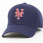   Cap METS NEW YORK Sports ball Hat Navy bLUE ORANGE logo line blue