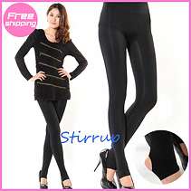 New Womens Fashion Sexy Black Stirrup Funky Leggings Tights Pants S/M 