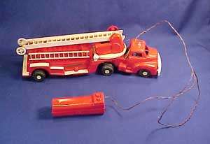 Vintage G M P Fire Truck With Remote Control  