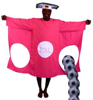 Junggesellenabschied Kostüm Torwand pink Fussball Tor  