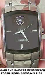 Oakland Raiders Fossil Womens 3 Hand Watch with Date  