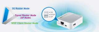 TP Link Portable 3G/3.75G USB Modem Share Internet Wireless N Router 
