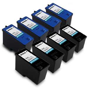 8pk Dell M4640/Series 5 Black Ink and Dell M4646 Ink Cartridge