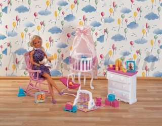   for Barbie Bed, Rocking Chair, Cradle, Cabinet & Accessories  