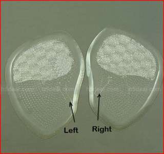 Pair Gel Front Insole Cushion Pads Foot Massage Care