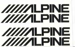 ALPINE AUDIO LOGO DECAL CAR STICKER GRAPHIC 19x2.5cm  