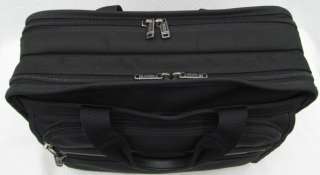 Tumi Black Alpha Collection Ballistic Nylon Essential Briefcase 