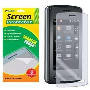  Amzer Anti Glare Screen Protector   Pack of 6 Cell Phones 