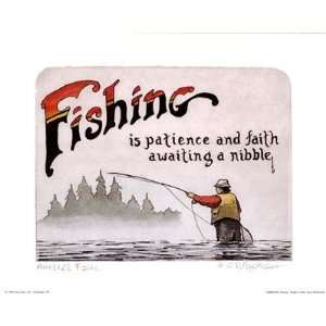 Fishing Angler S Faith Poster Print 