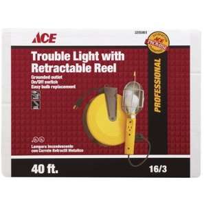  Ace Retractable Cord Reel W/Trouble Light (ACE 840)