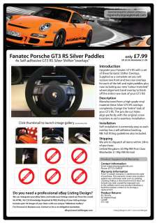 Fanatec Porsche GT3 RS Silver Paddles (PS3/PC)  
