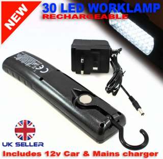 RECHARGEABLE 60 LED INSPECTION LAMP WORK TORCH LIGHT  
