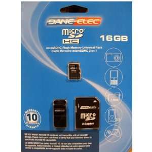   16GB w/ USB & SD ADAPTER 3 in 1 KIT DANE ELEC