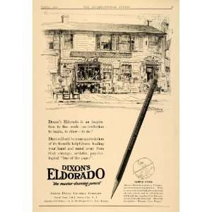  1920 Ad Dixon Eldorado Drawing Pencil Lead HB Joseph 