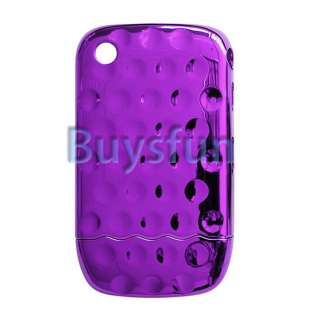 Chrome Metallic Purple Hard Cover Case For Blackberry Curve 8520 8530 