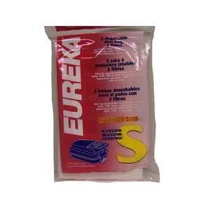 Eureka S Vacuum Cleaner bag 3 pack # 52326