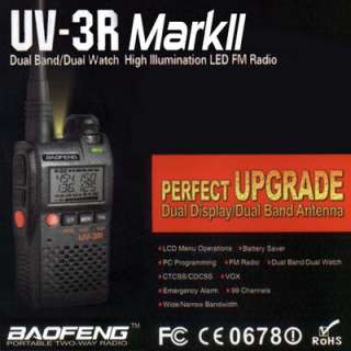 RICETRASMITTENTE DUAL BAND BAOFENG UV 3R MICROPALMARE  