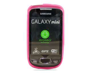 PINK Gel Case Cover Skin For Samsung Galaxy Mini S5570  