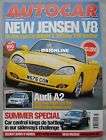 AUTOCAR 16/8/00 featuring Jensen SV8, Impreza P1 WR