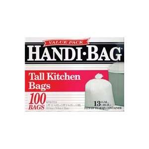  HAB6K100 Handi Bag 13 Gallon White 100 Per Box by Webster 