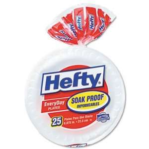  Hefty® Soak Proof Tableware PLATE,HEFTY,9 FOAM,25,WE 