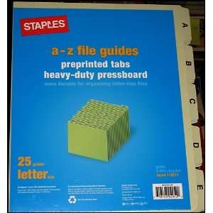  A Z Tab Heavy Duty Pressboard File Folders   Light Green 