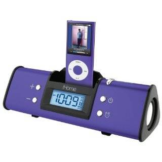 iHome iH16 Portable Speaker System for iPod (Lilac) by iHome