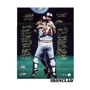Ironclad Baltimore Orioles 1983 World Champion Team Signed Last Out 