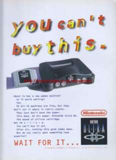 Nintendo 64 Ultra 1993 Magazine Advert #2380  