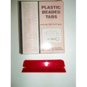  Kleer Fax, O 143 1/2, Plastic Beaded Tabs, Index Tabs, 3 1 