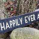 Happily Ever After Black & White Wedding Sign   room decorations