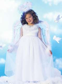 Pretty Angel Child Costume   Includes Dress and halo. Does not 