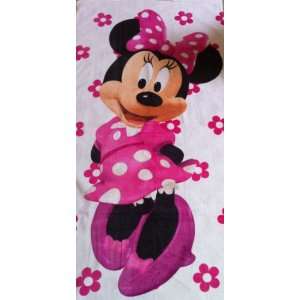 Disney Minnie Mouse Club Hosue Bath Beach Cotton Towel   60x31 