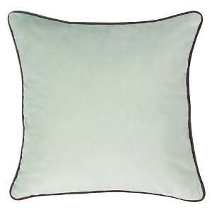   Brown and Blue Velvet Pillow, Luxurious Throw Pillows