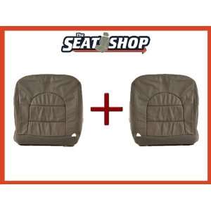  97 98 99 00 Ford F250/350 Grey Leather Seat Cover LH & RH 