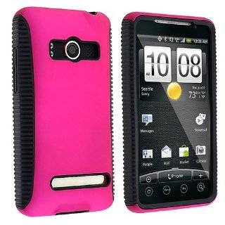  Dual Flex Black Pink TPU Hard Gel Case Cover For Sprint 