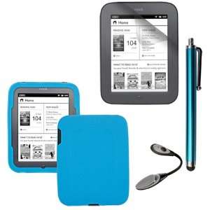 Screen Protector + Blue Soft Silicone Cover Case + Touch Screen Tablet 