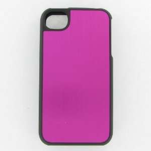  Apple iPhone 4/CDMA/4S Metal Hot Pink Protective Case 