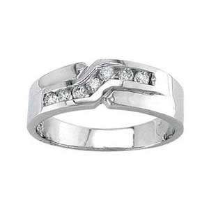   Carat Diamond Womens 14k White Gold Channel Set Wedding Ring Jewelry