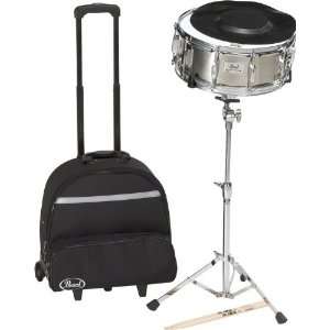  Pearl Steel Snare with Backpack (Standard) Musical 